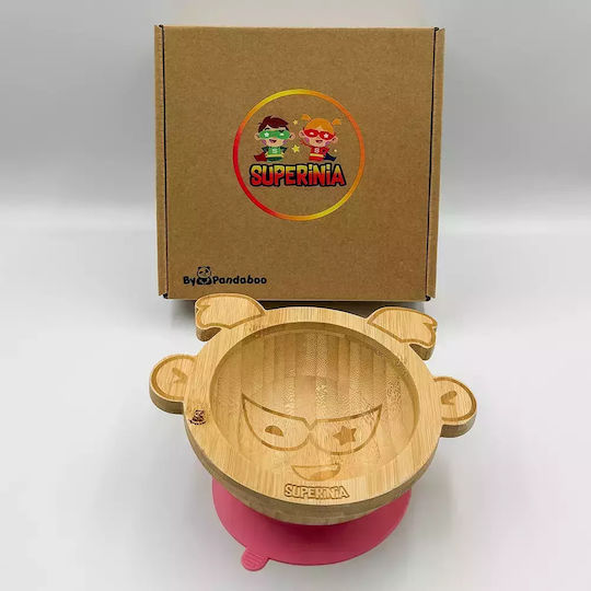 Pandaboo Baby Food Bowl made of Bamboo Green