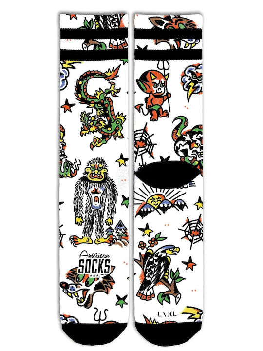 American Socks Ανδρικές Κάλτσες Λευκές