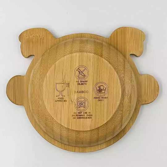 Pandaboo Baby Food Bowl made of Bamboo Purple
