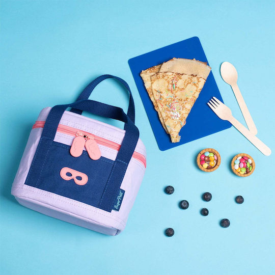 Super Petit School Insulated Snack Bag Lilac 16.5x15x20cm