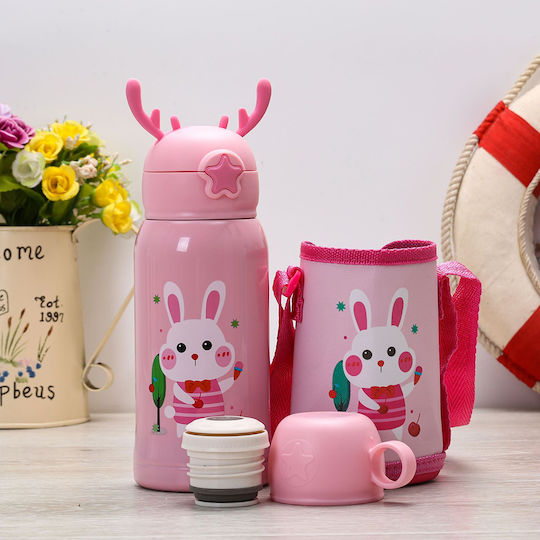 Pandaboo Παιδικό Παγούρι Θερμός με Καλαμάκι 500ml
