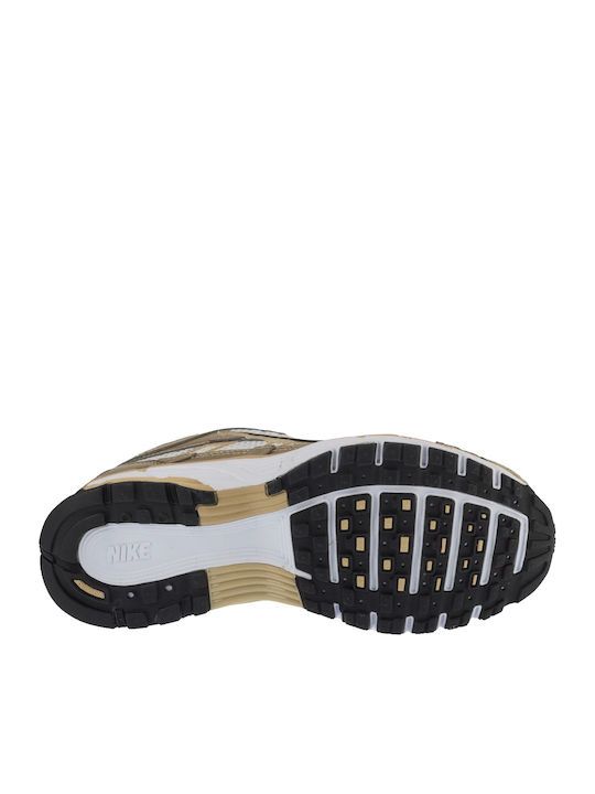 P-6000 Дамски Маратонки Gld White / Black-grain-mtlc Gold Grain