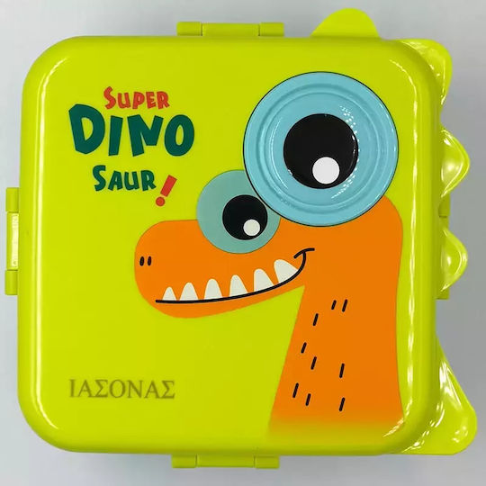 Pandaboo Recipient pentru copii din plastic Dinozauri Albastru