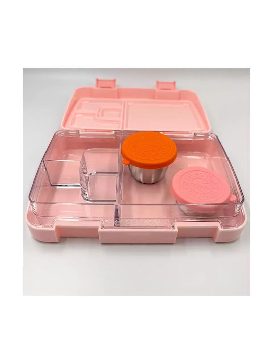 Pandaboo Plastic Lunch Box Pink 820ml