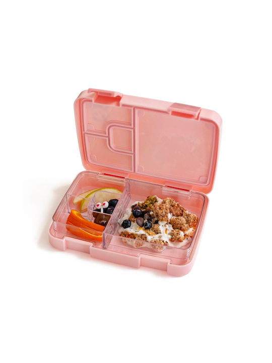 Pandaboo Plastic Lunch Box Pink 820ml