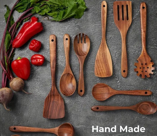 Wooden Cooking Utensil Set 10pcs