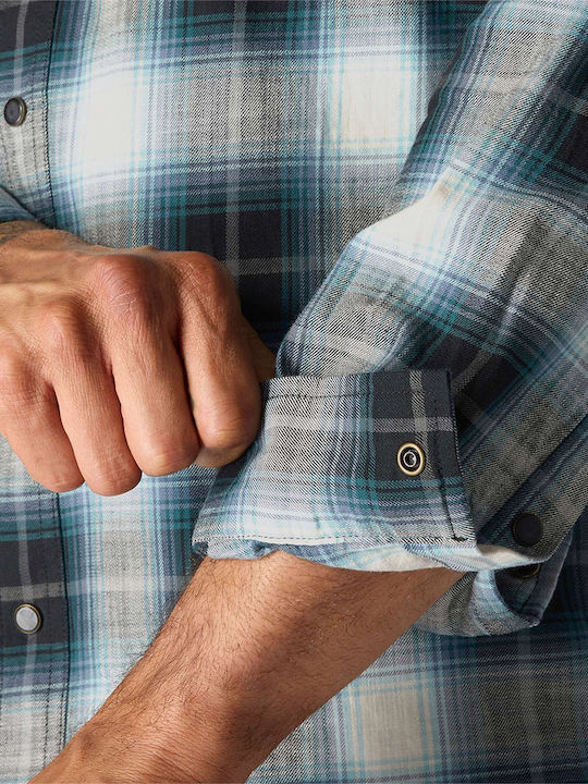 Montana Rugged Flex Μακρυμάνικo Πουκάμισο σε Φαρδιά Γραμμή Μαύρο