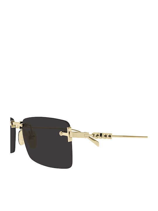 Gucci Unisex Sunglasses With Gold Metallic Frame And Grey Lens GG1941S 001
