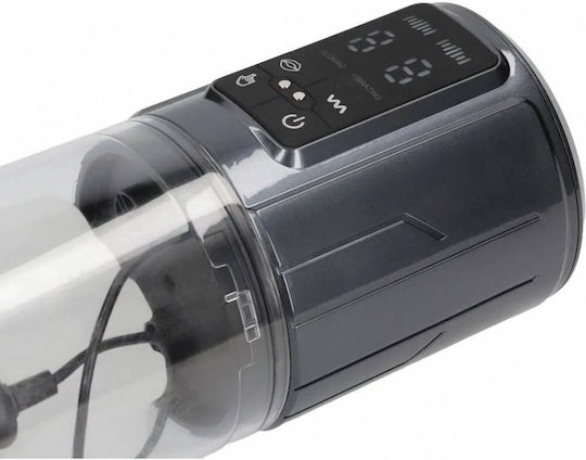 Automatic Penis Enlargement Masturbation Pump Vibration & Suction Shots Pumped Ultralift Automatic Waterproof Masturbator Pump Gun Metal 27cm