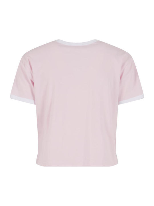 Damen T-Shirt Blushed Rose, White
