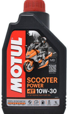 Motul Scooter Power 10W-30 Συνθετικό Λάδι Μοτοσυκλέτας για Τετράχρονους Κινητήρες 1lt