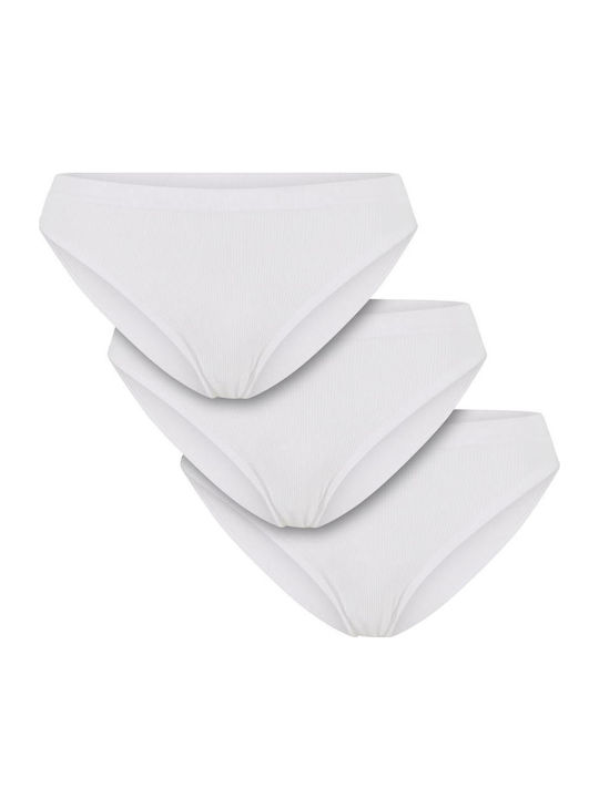 Women's Slip 3Pack White