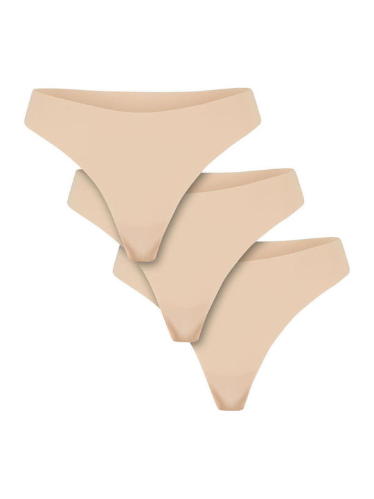 Damen Brasilien 3Pack Nude