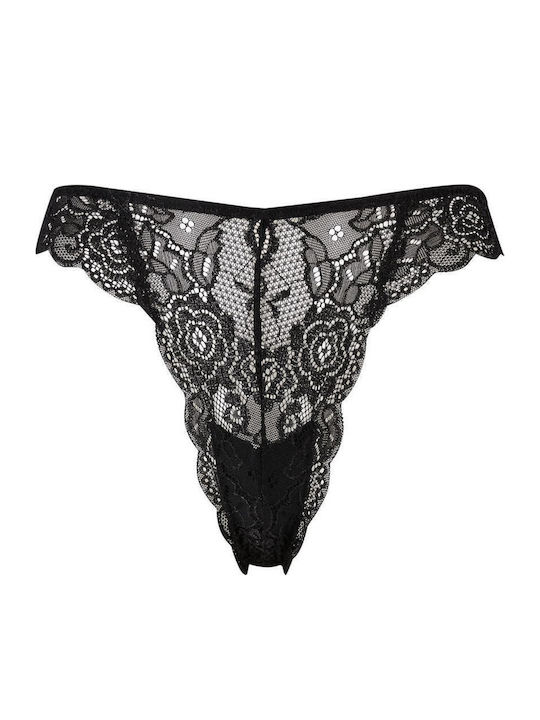 Дамско Бразилско 2Pack с дантела Black, White