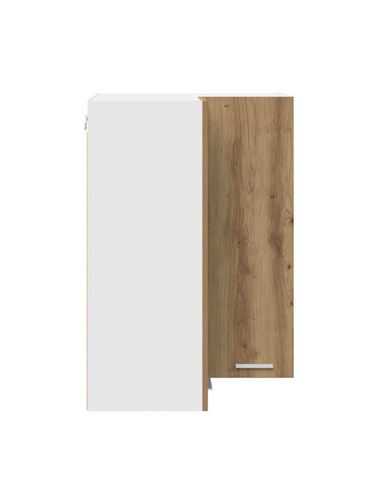 Cabinet Wall Χειροποίητη Δρυς Και Λευκό 57x57x80cm