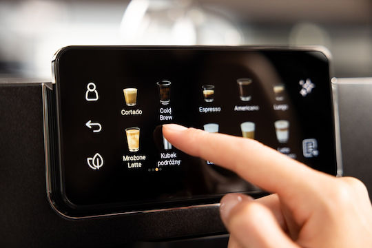 Beko CaffeExperto Αυτόματη Μηχανή Espresso 1350W Πίεσης 19bar για Cappuccino με Μύλο Άλεσης Μαύρη