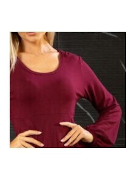 Mini Damenkleid Burgundisch
