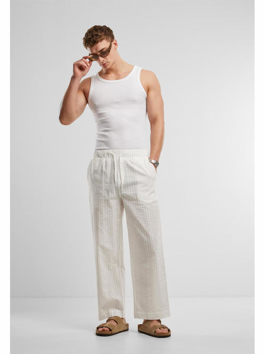 Hose in Lockere Passform White