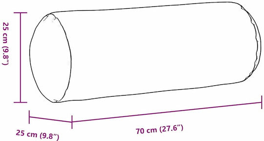 vidaXL Μαξιλάρι Καναπέ Κόκκινο 70x25εκ.