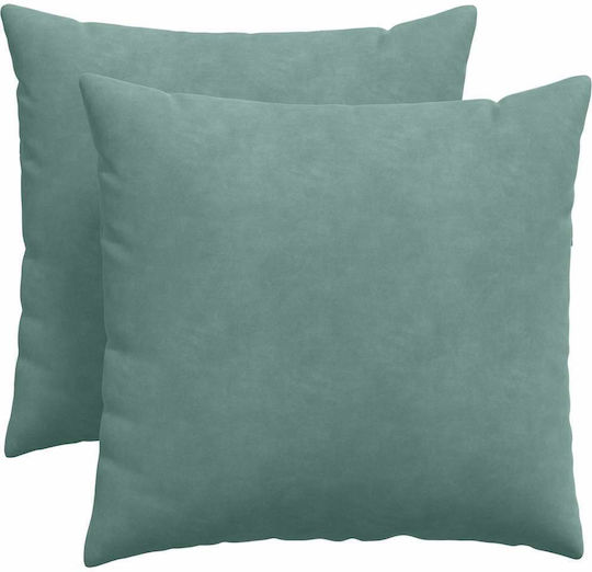 vidaXL Velvet Sofa Cushion Ocean Blue 50x50cm