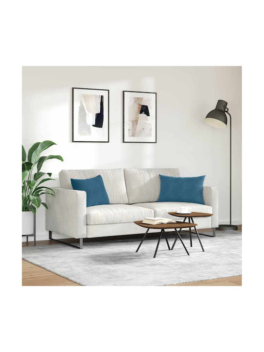 vidaXL Sofa-Kissen aus Samt Blau 40x60cm