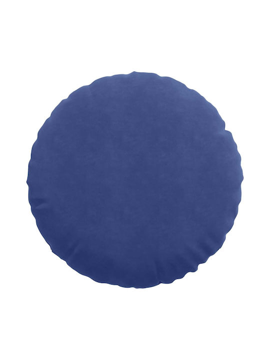 vidaXL Възглавница За Диван От Кадифе Син 60x60см