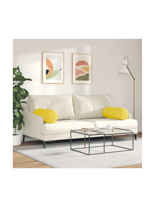 vidaXL Sofa Cushion Soft Yellow 2pcs 70x25cm.