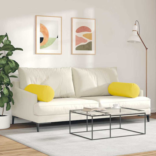 vidaXL Perne Decorative Galbene 2buc 70x25cm vidaXL Perne Decorative Galbene 2buc 70x25cm