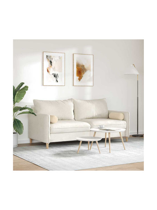 vidaXL Sofa-Kissen Cream 2Stück 40x15cm.