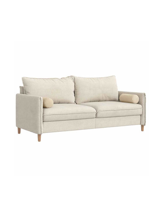 vidaXL Sofa-Kissen Cream 2Stück 40x15cm.