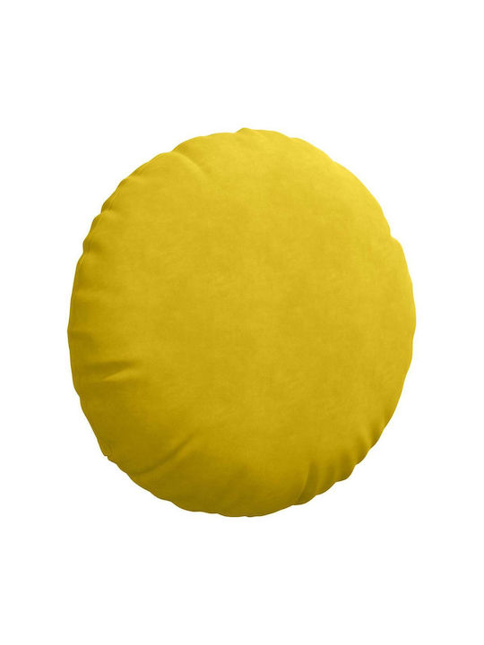 vidaXL Velvet Yellow Sofa Cushion 60x60cm