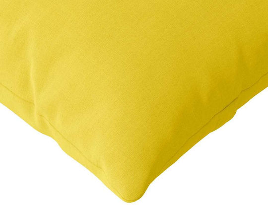 vidaXL Възглавница За Диван Жълта 40x120см
