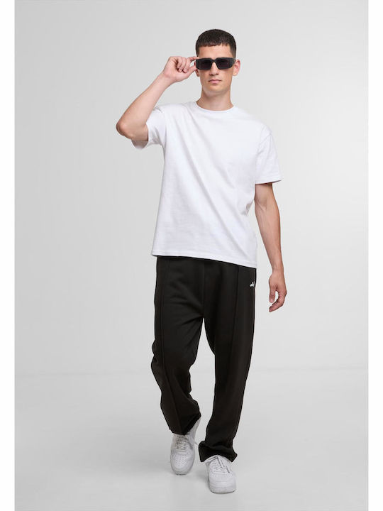 Men's Sweatpants Jogging Pants Without Elastic Jetblack