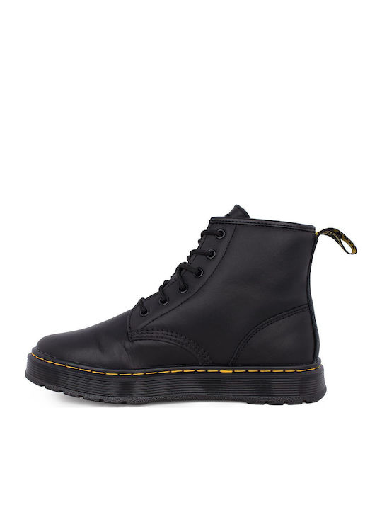 Leder Schwarz Herrenstiefel