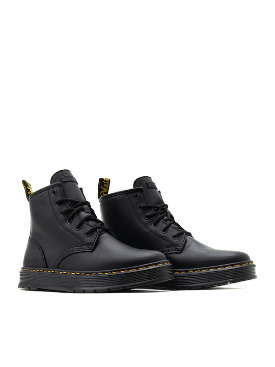 Leder Schwarz Herrenstiefel
