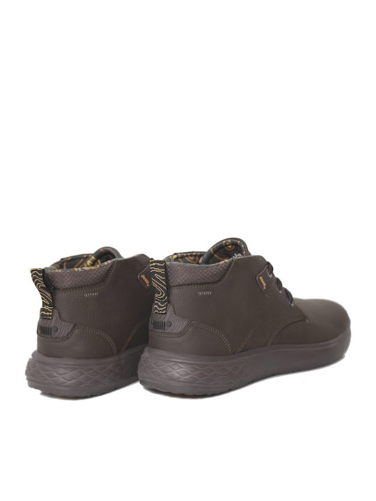 Leather Brown Men's Boots