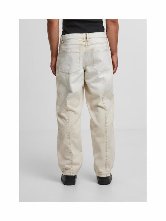 Ανδρικό Παντελόνι Τζιν White Dirty Washed