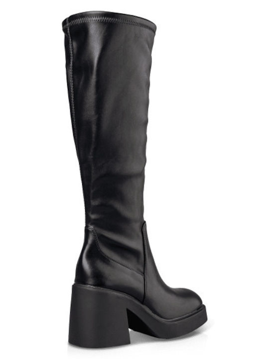 Synthetic Leather Women's Boots Black