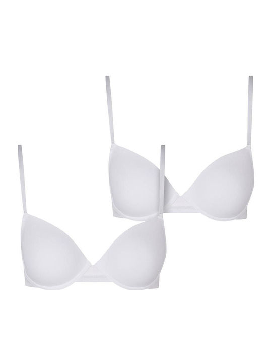 White Bras without Padding 2Pack