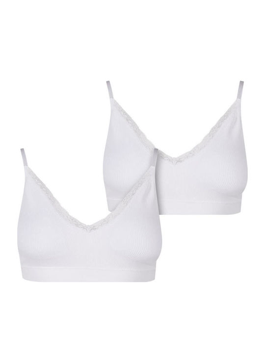 Women's Bra without Padding White