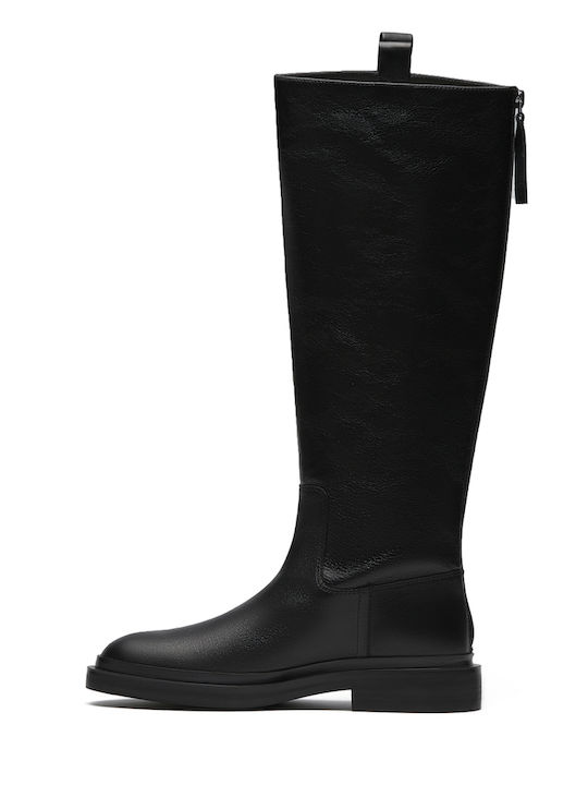 Leather Women's Boots Black