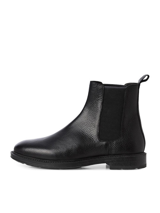 Damentrüststiefel Anatomisch Chelsea-Stiefel Schwarz