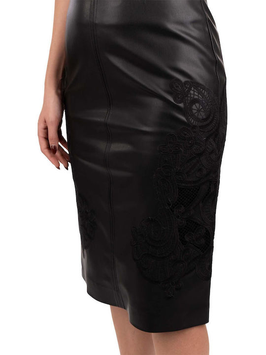 Leder Rock Schwarz