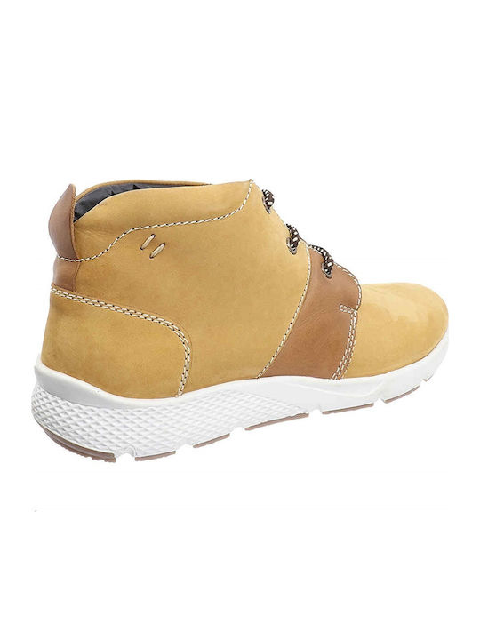 E046-300 Leder Gelb Herrenstiefel