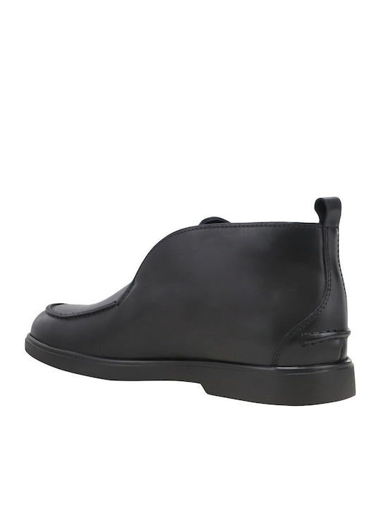 Leder Schwarz Herrenstiefel