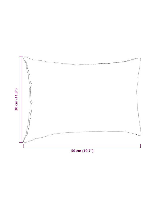 vidaXL Sofa Cushion Blue Denim 30x50cm