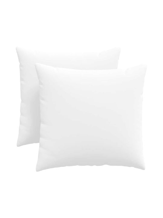 vidaXL Perna De Canapea Albă 45x45cm