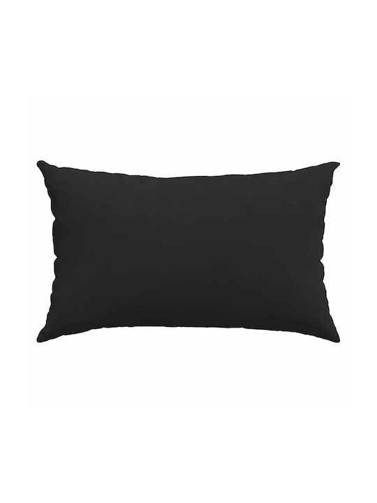 vidaXL Sofa Cushion Black Velvet-Black Metal 2pcs 30x50cm.