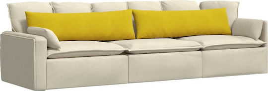vidaXL Perna De Canapea Din Catifea Galbenă 40x145cm