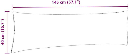 vidaXL Perna De Canapea Din Catifea Galbenă 40x145cm
